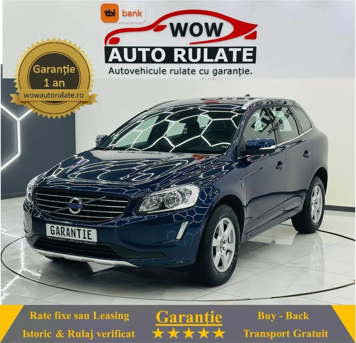 VOLVO Xc-60 2015 2.0D E6 Garantie 12 Luni Rate Avans 0 Doar Cu Buletinul 2015 - WOW Auto Rulate