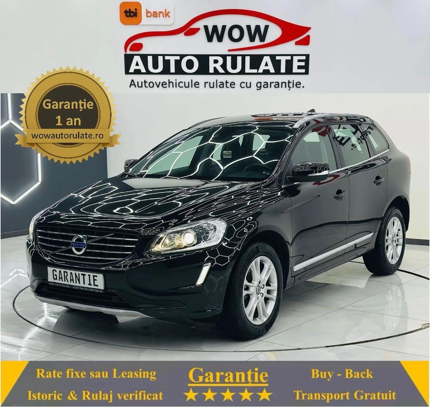 VOLVO Xc-60 2016 2.0i E6 Garantie 12 Luni Rate Avans 0 Doar Cu Buletinul 2016 - WOW Auto Rulate
