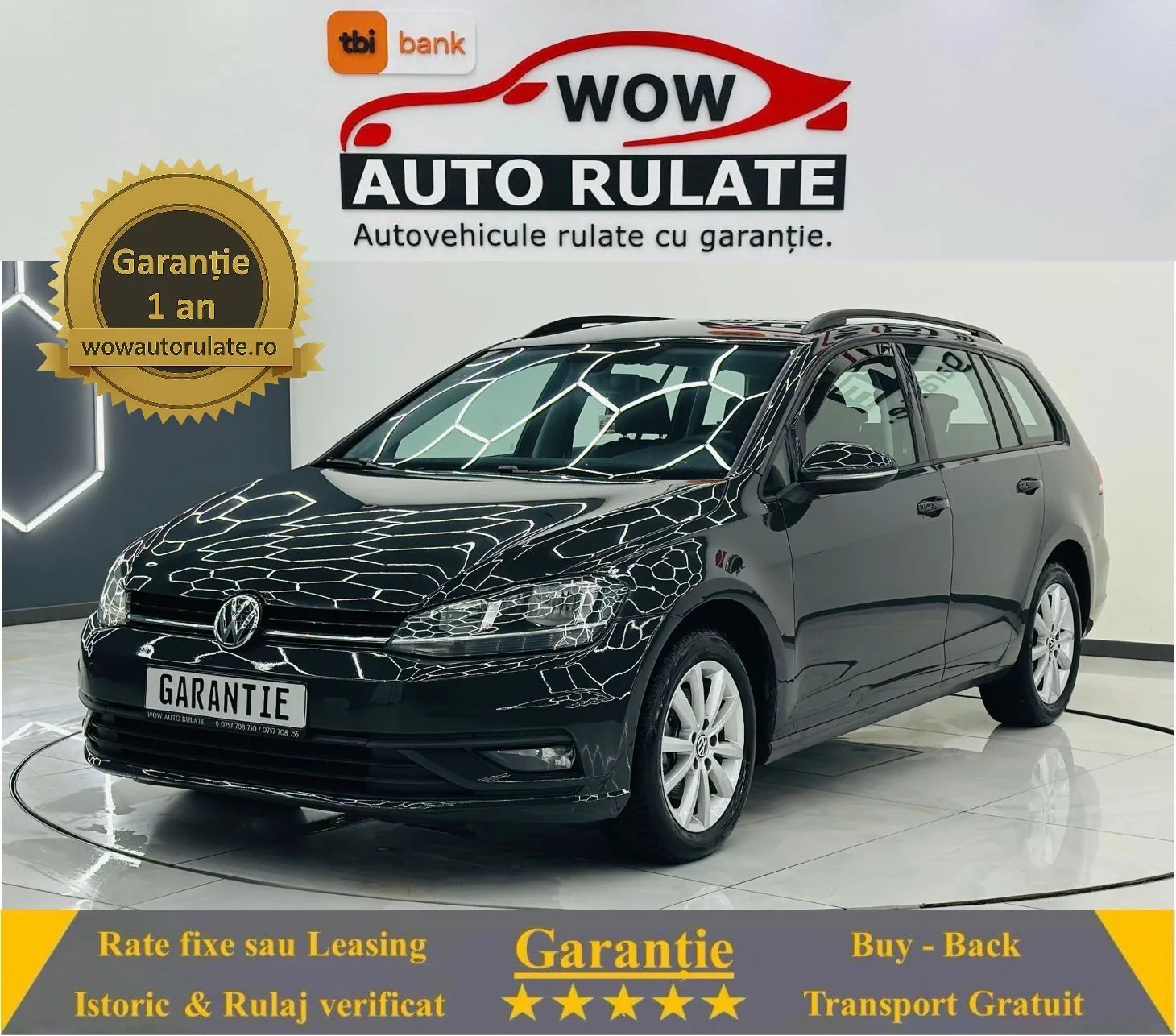 VOLKSWAGEN GOLF 2017 1.6D E6 Garantie 12 Luni Rate Avans 0 Doar Cu Buletinul 2017 - WOW Auto Rulate