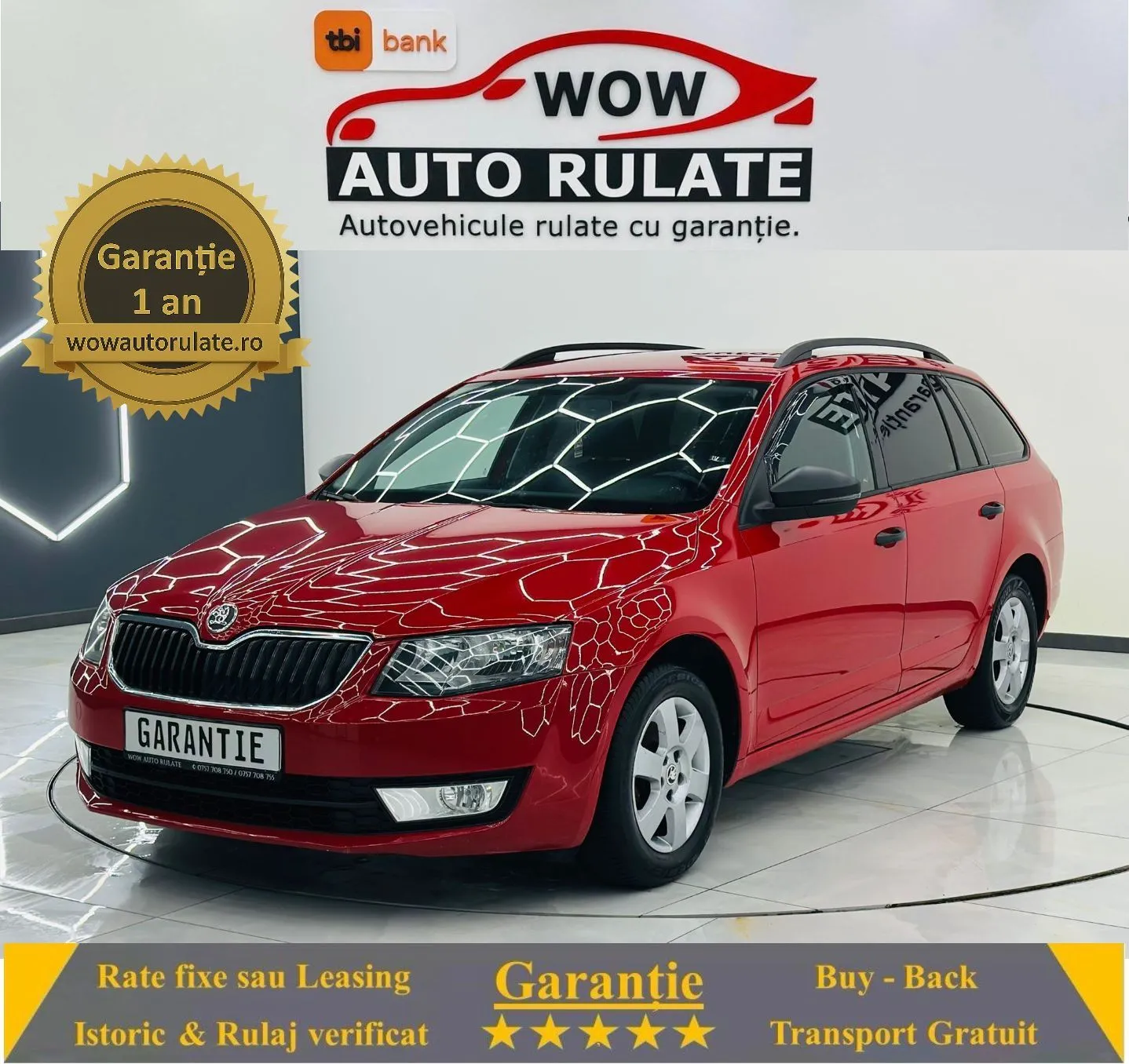 SKODA OCTAVIA 2014 1.6D E5 Garantie 12 Luni Rate Avans 0 Doar Cu Buletinul 2014 - WOW Auto Rulate