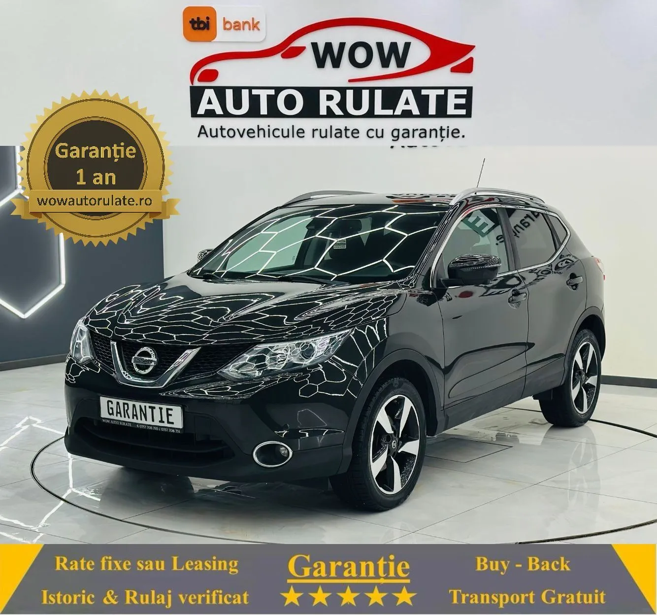 NISSAN Qashqai 2015 1.5D E5 Garantie 12 Luni Rate Avans 0 Doar Cu Buletinul 2015 - WOW Auto Rulate