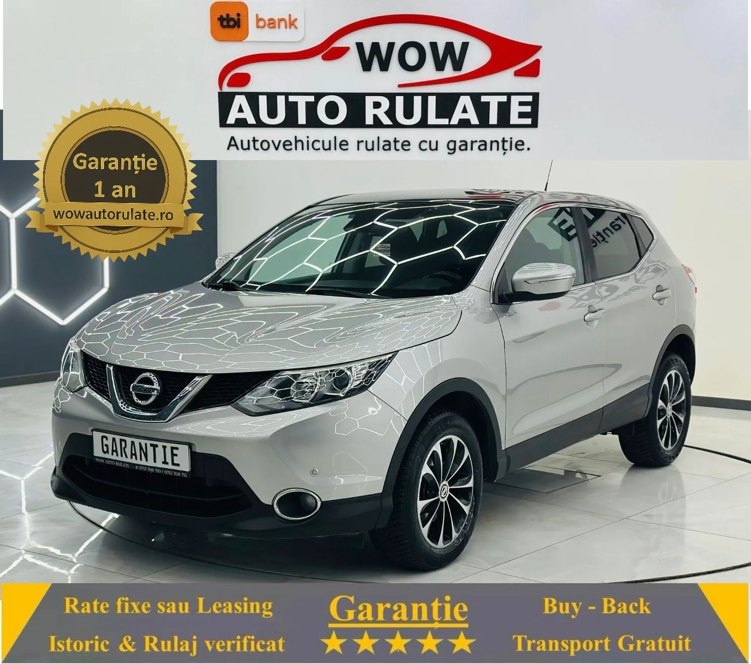 NISSAN Qashqai 2014 1.5D E5 Garantie 12 Luni Rate Avans 0 Doar Cu Buletinul 2014 - WOW Auto Rulate