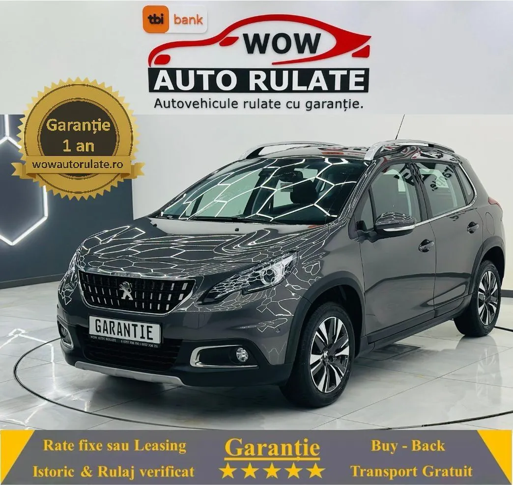 PEUGEOT 2008 2017 1.2i E6 Garantie 12 Luni Rate Avans 0 Doar Cu Buletinul 2017 - WOW Auto Rulate