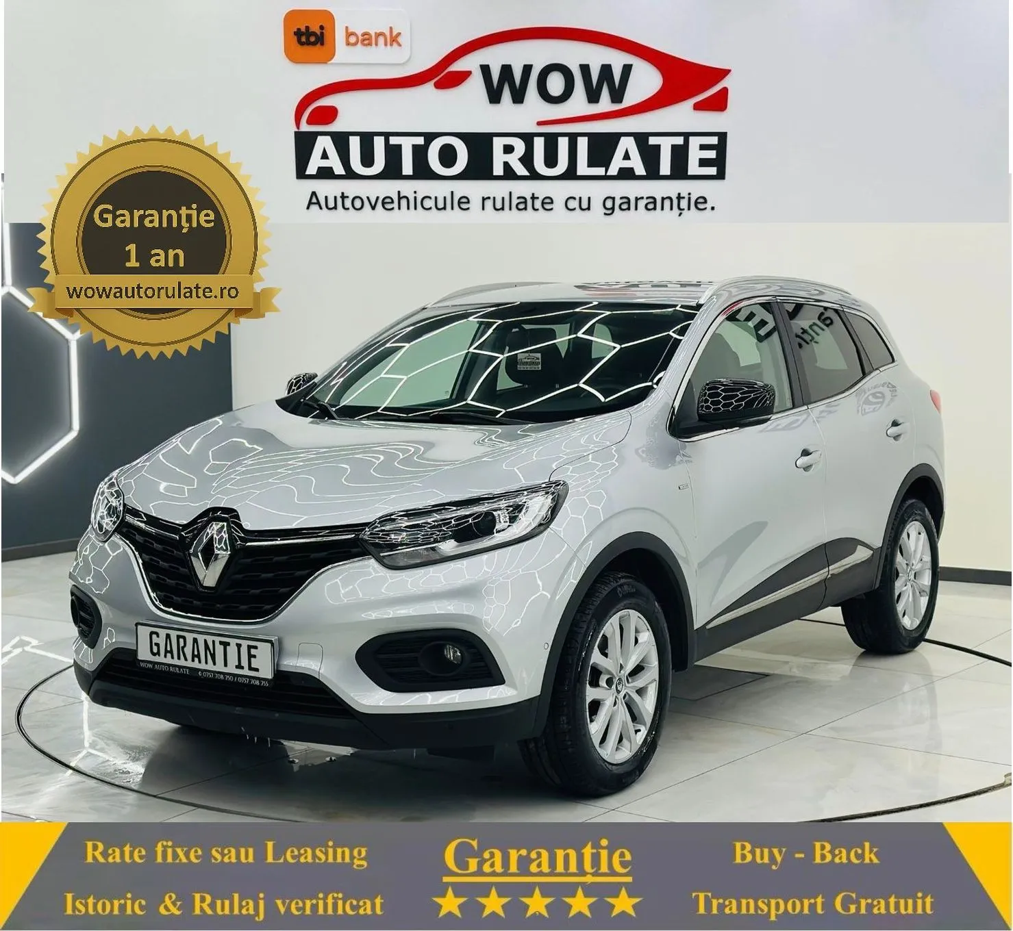 RENAULT KADJAR 2021 1.3i E6 Garantie 12 Luni Rate Avans 0 Doar Cu Buletinul 2021 - WOW Auto Rulate