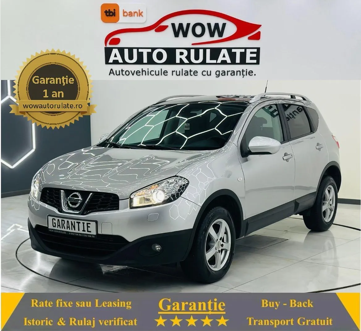 NISSAN Qashqai 2012 1.6D E5 Garantie 12 Luni Rate Avans 0 Doar Cu Buletinul 2012 - WOW Auto Rulate