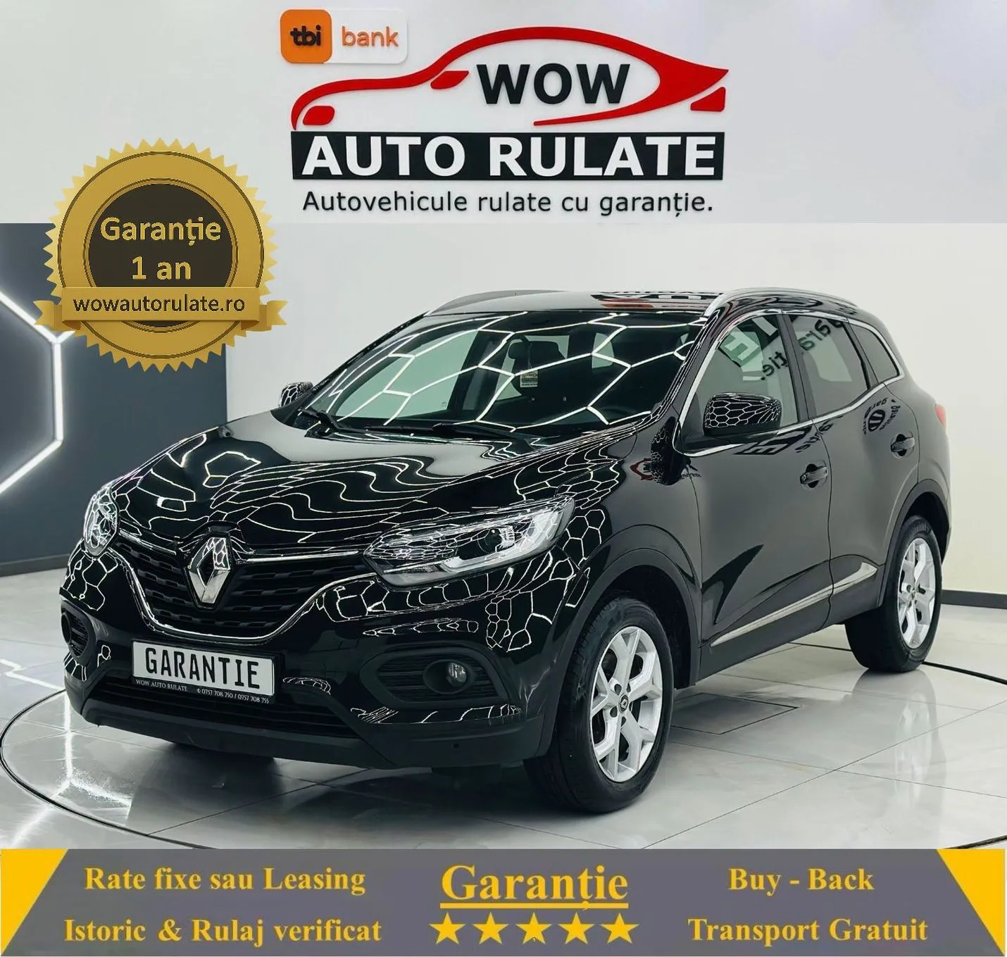 RENAULT KADJAR 2020 1.3 E6 Garantie 12  Luni Rate Avans 0 Doar Cu Buletinul 2020 - WOW Auto Rulate