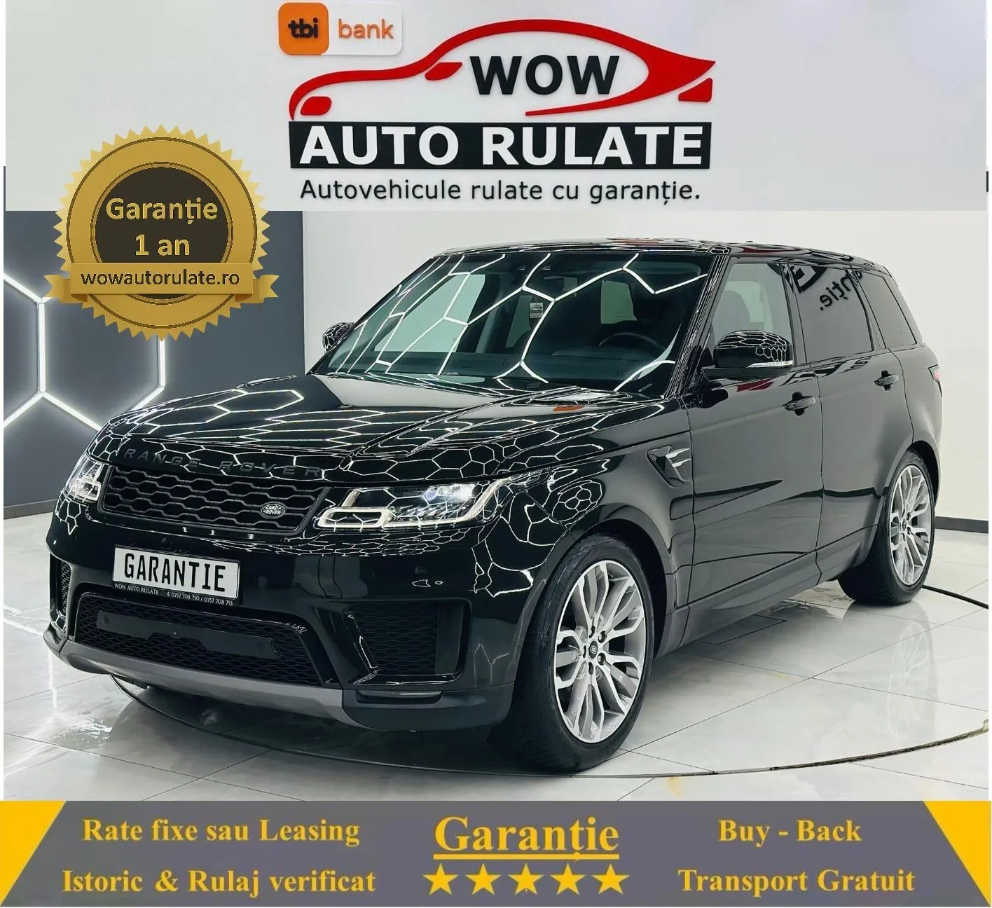 LANDROVER RANGE-ROVER-SPORT 2019 3.0D E6 4X4 Garantie 12 Luni Rate Avans 0 Doar Cu Buletinul 2019 - WOW Auto Rulate