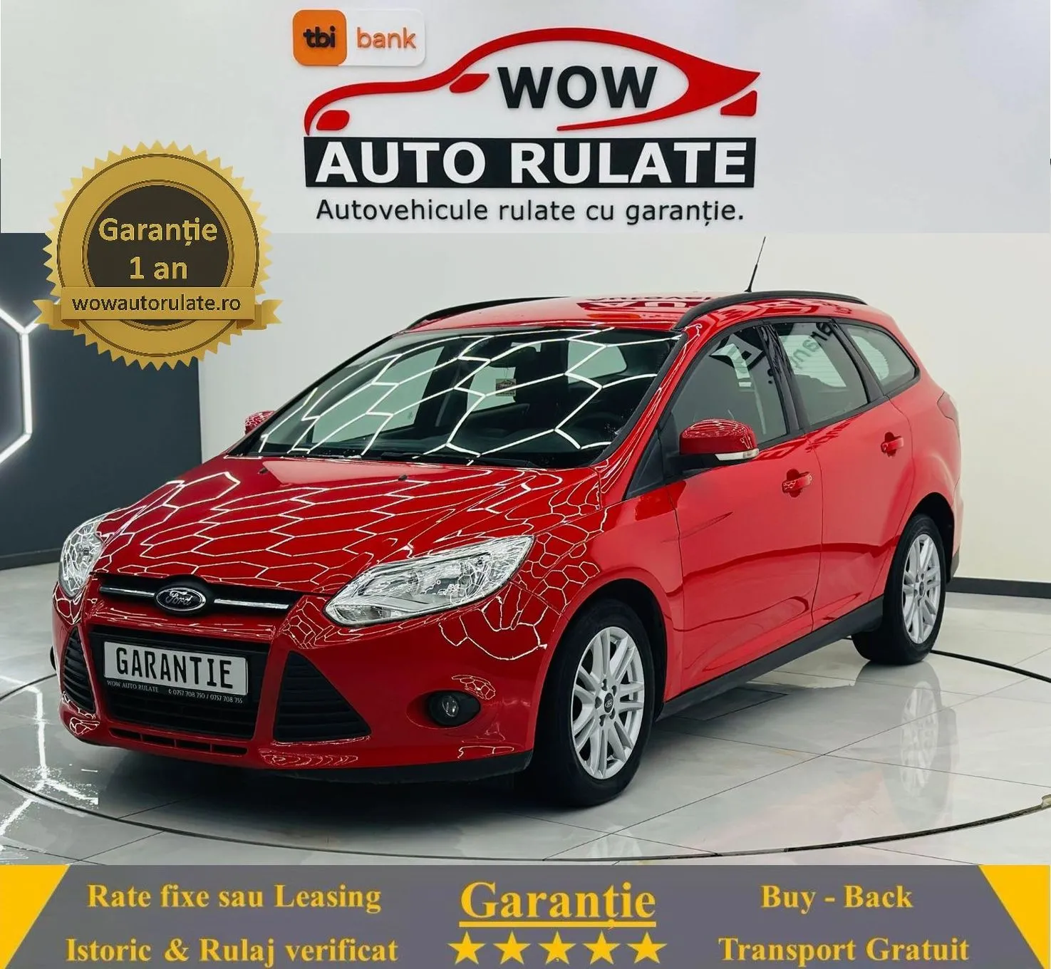 FORD FOCUS 2013 1.6D E5 Garantie 12 Luni Rate Avans 0 Doar Cu Buletinul 2013 - WOW Auto Rulate