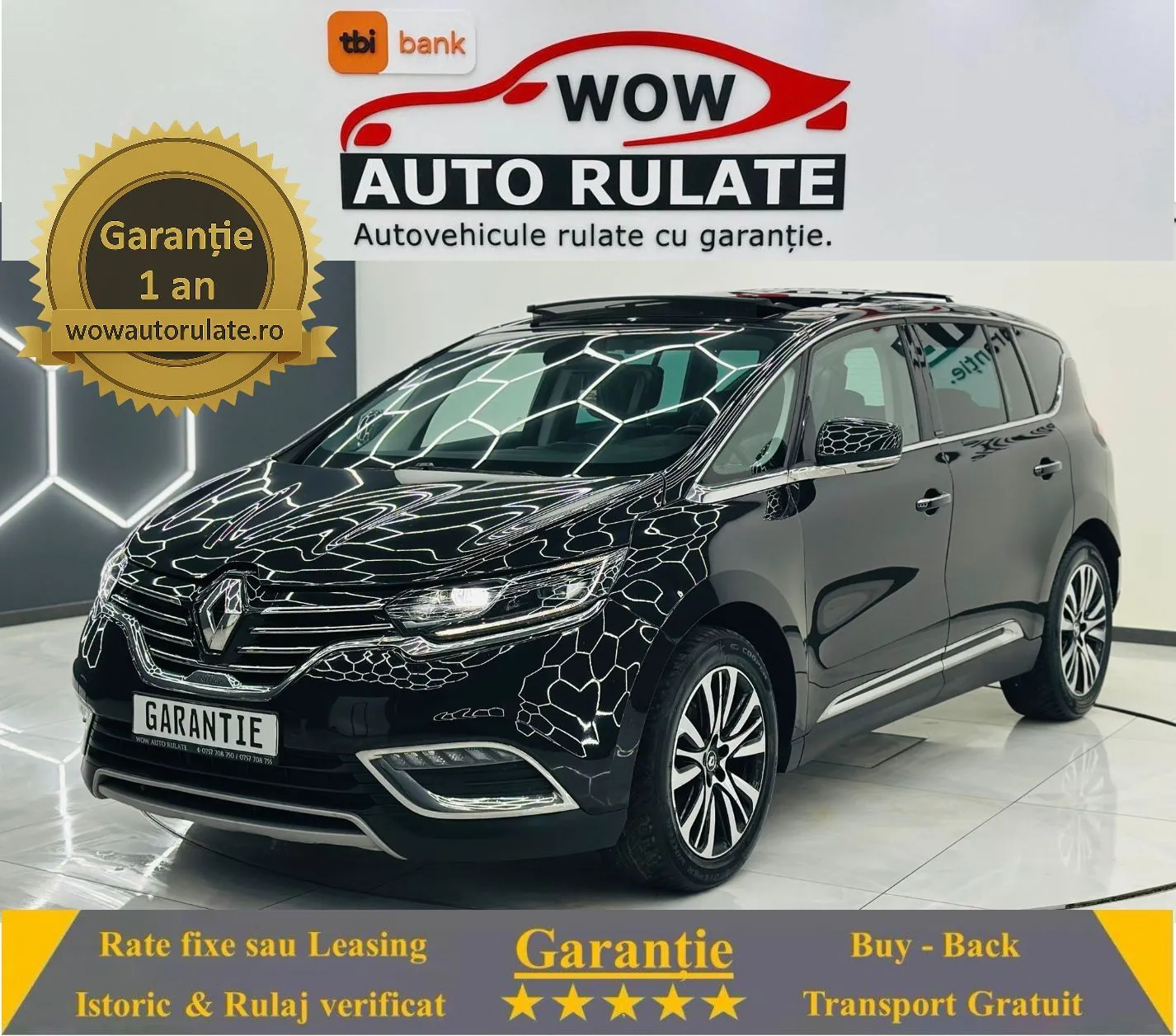 RENAULT ESPACE 2018 1.6D E6 Garantie 12 Luni Rate Avans 0 Doar Cu Buletinul 2018 - WOW Auto Rulate