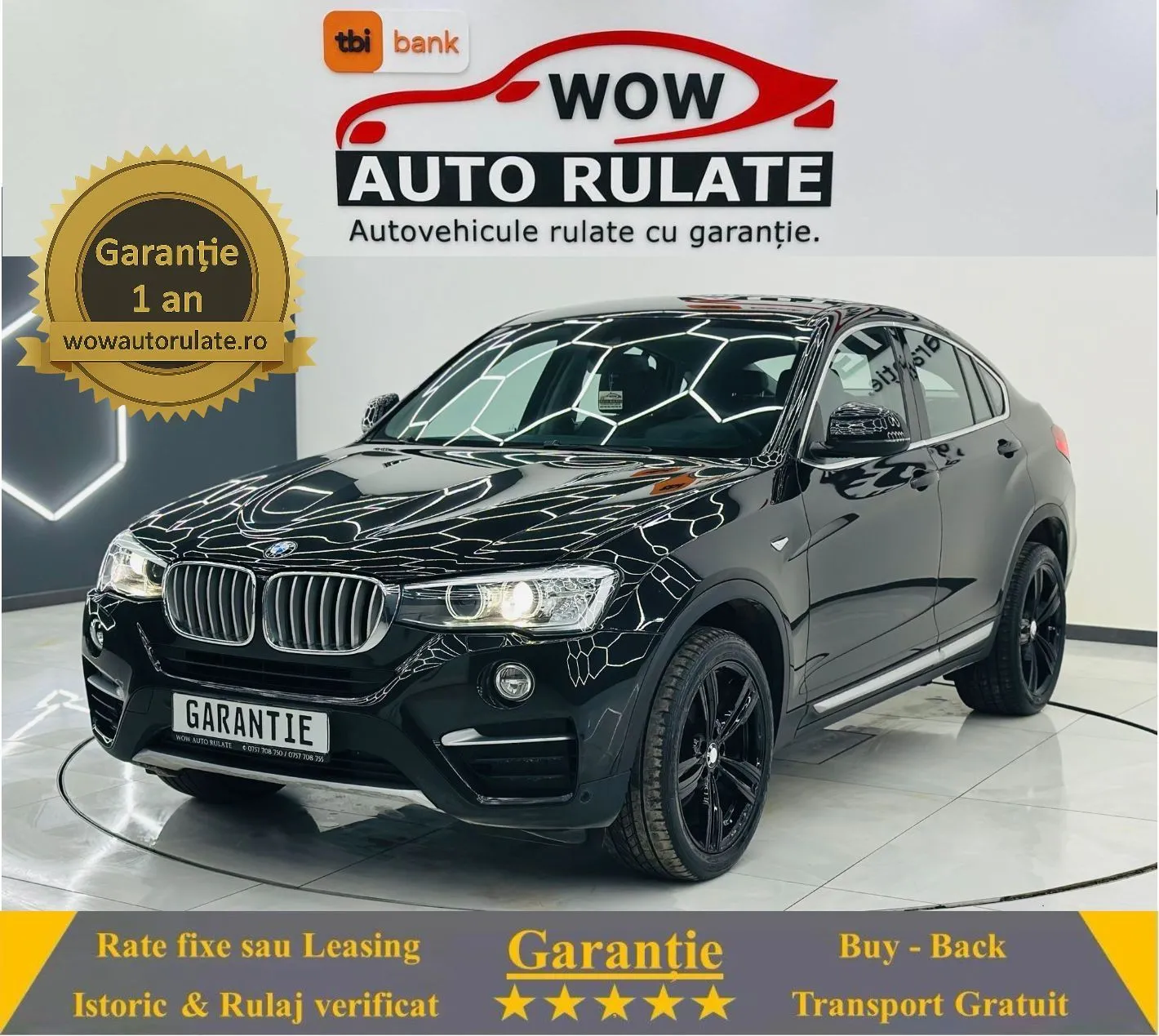 BMW X4 2015 2.0D E6 Garantie 12 Luni Rate Avans 0 Doar Cu Buletinul 2015 - WOW Auto Rulate
