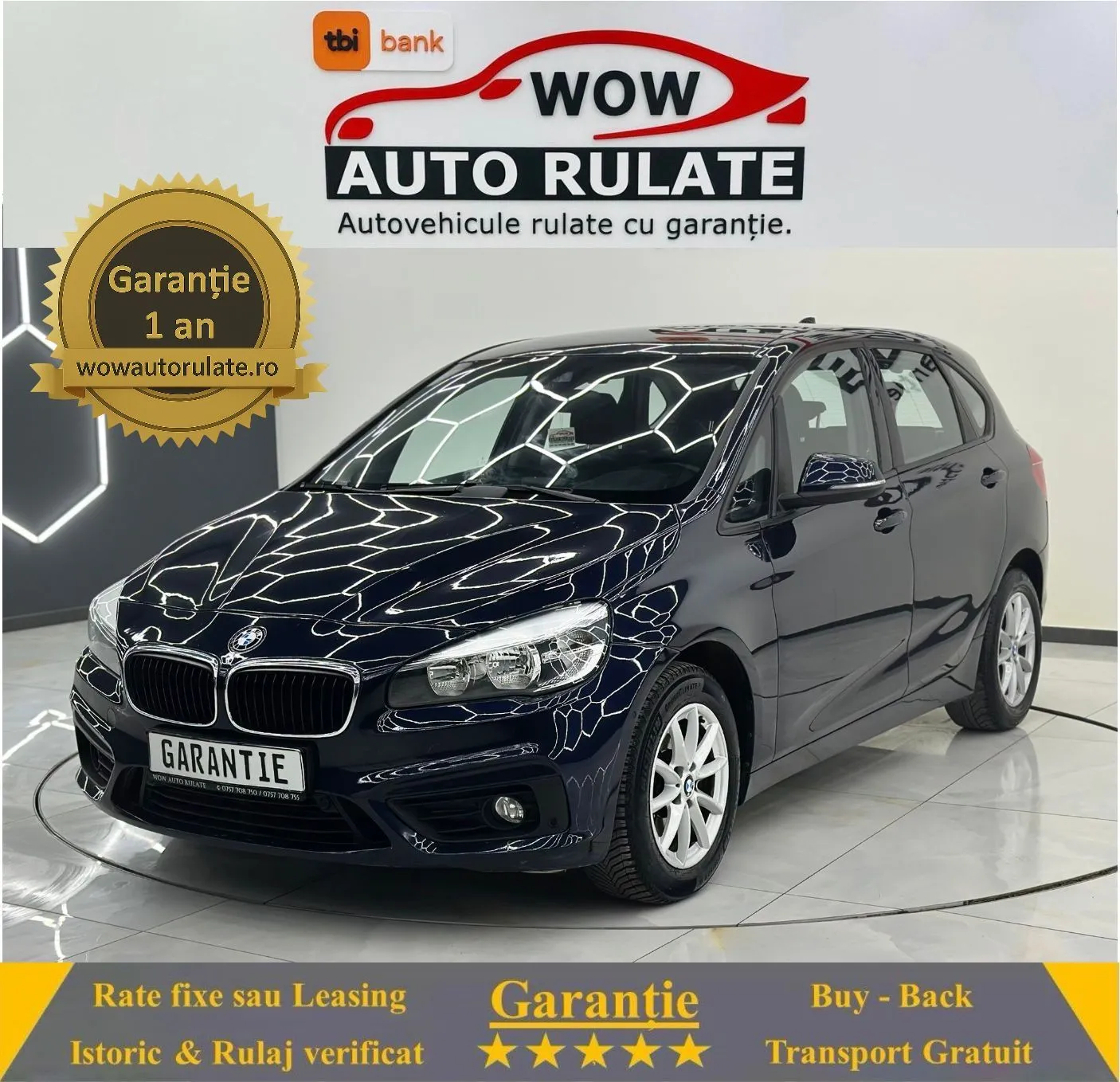 BMW Seria-2 2015 2.0D E6  Garantie 12 Luni Rate Avans 0 Doar Cu Buletinul 2015 - WOW Auto Rulate