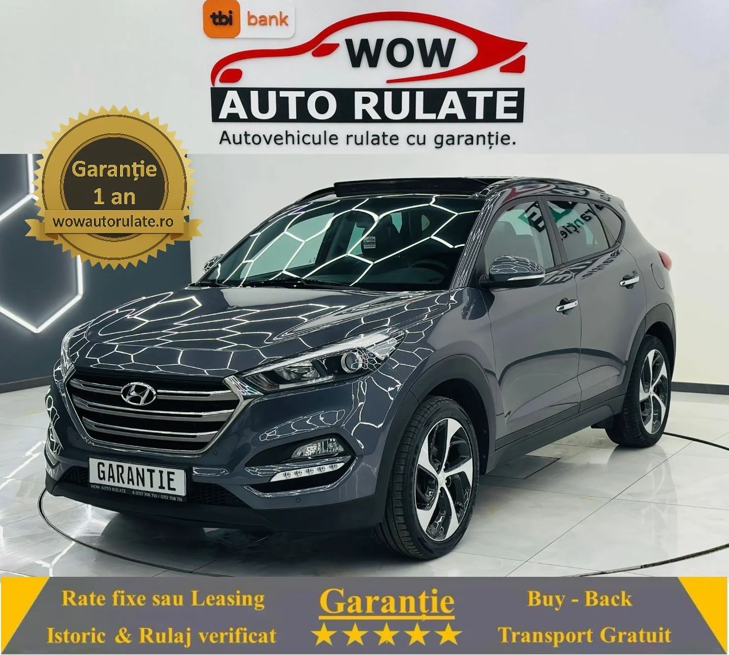 HYUNDAI TUCSON 2017 1.7D E6 Garantie 12 Luni Rate Avans 0 Doar Cu Buletinul 2017 - WOW Auto Rulate