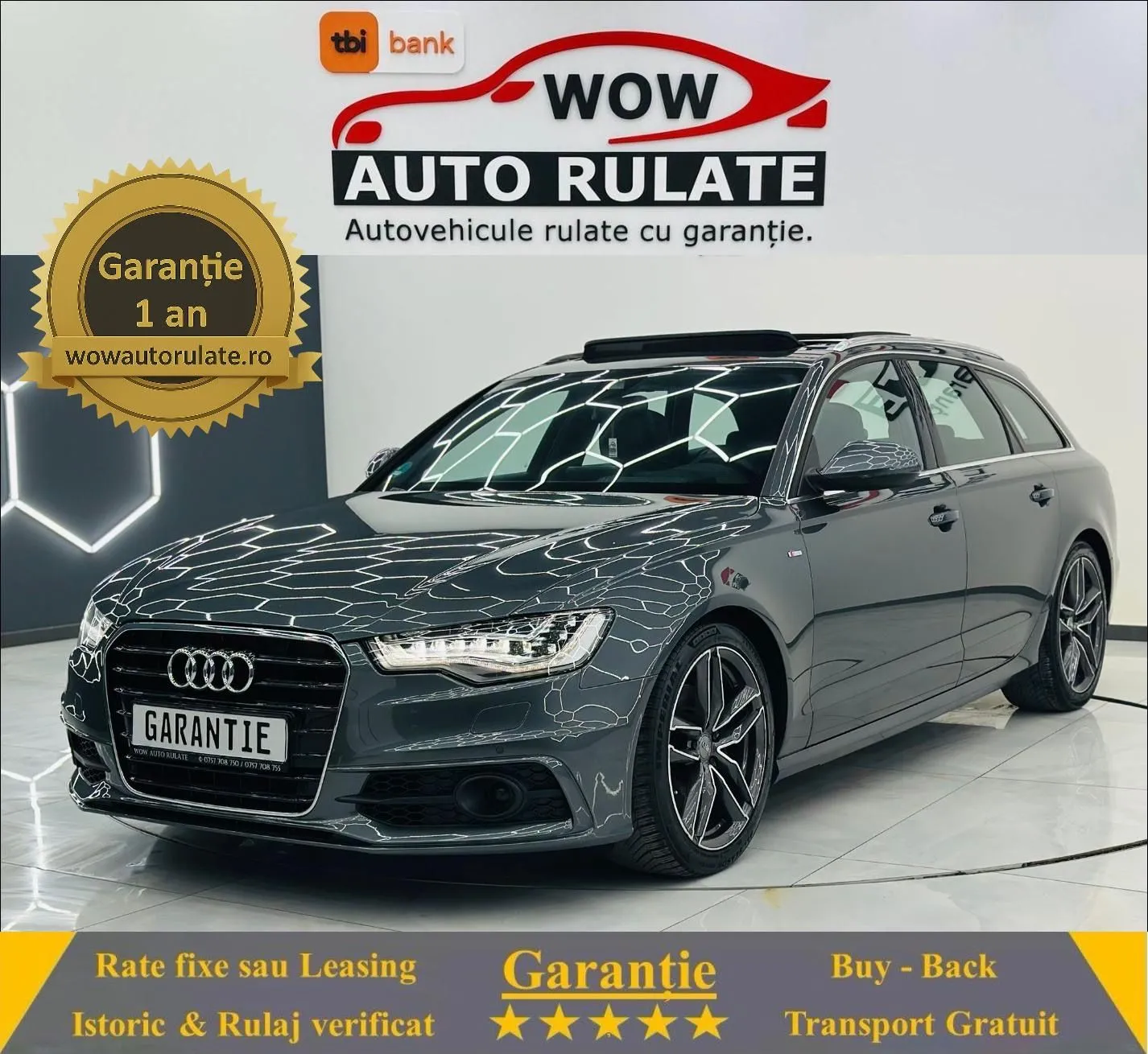 AUDI A6 2014 2.0D E6 Garantie 12 Luni Rate Avans 0 Doar Cu Buletinul 2014 - WOW Auto Rulate