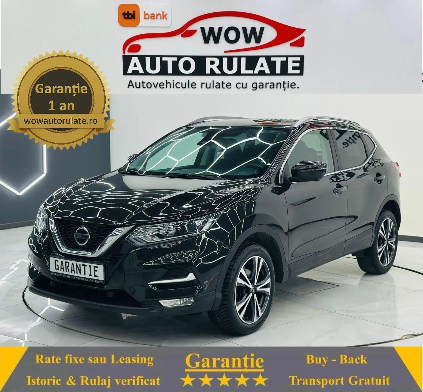 NISSAN Qashqai 2019 1.3i E6 Garantie 12 Luni Rate Avans 0 Doar Cu Buletinul 2019 - WOW Auto Rulate