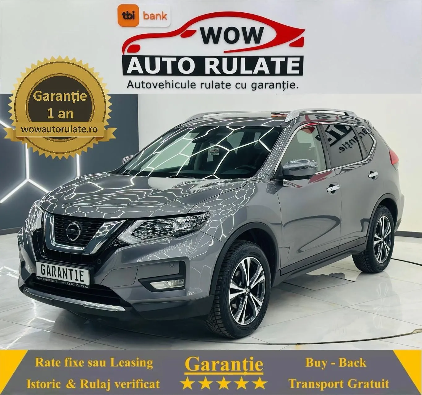 NISSAN X-TRAIL 2020 1.3i E6 Garantie 12 Luni Rate Avans 0 Doar Cu Buletinul 2020 - WOW Auto Rulate