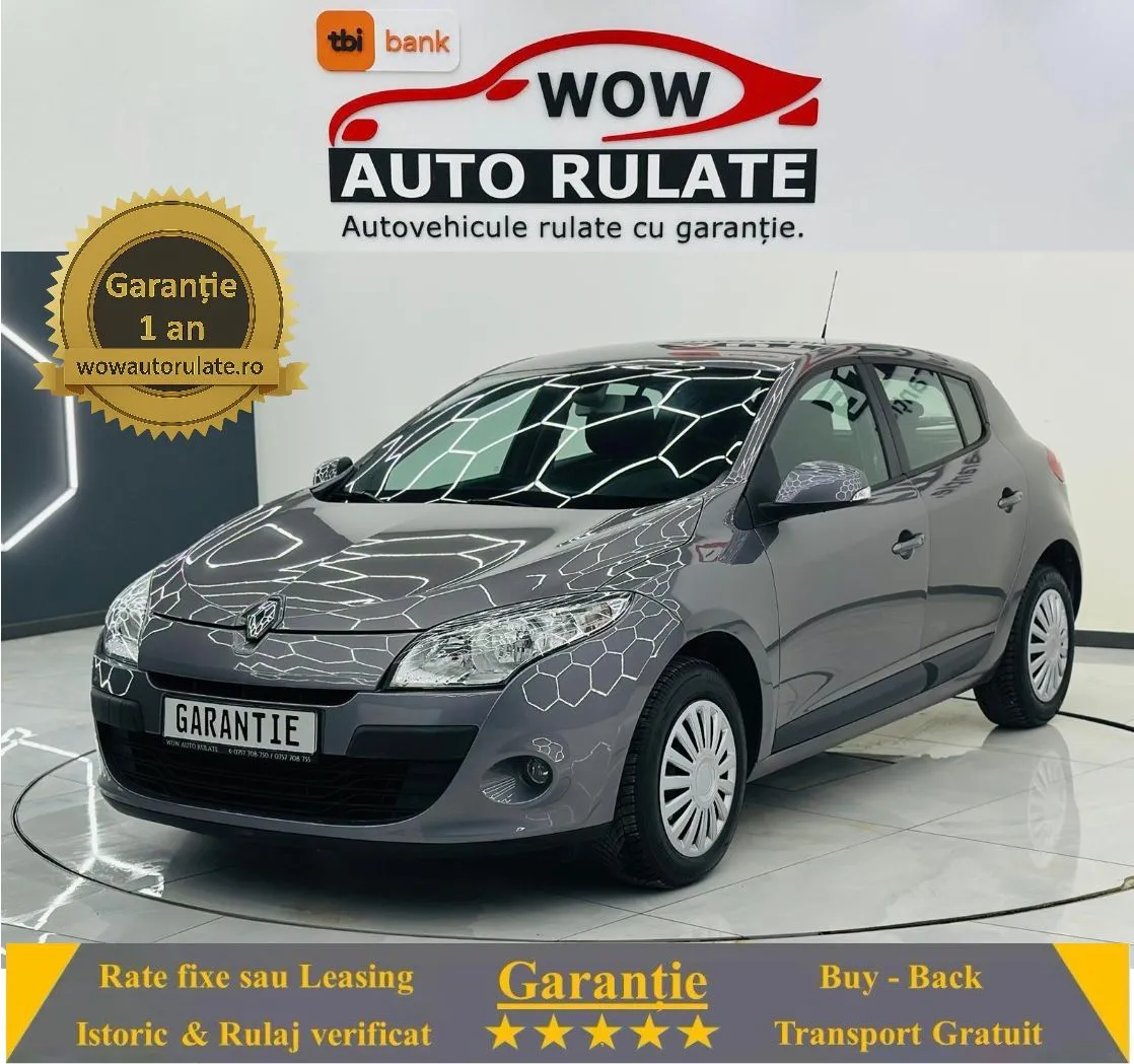RENAULT MEGANE 2011 1.6i E5 Garantie 12  Luni Rate Avans 0 Doar Cu Buletinul 2011 - WOW Auto Rulate