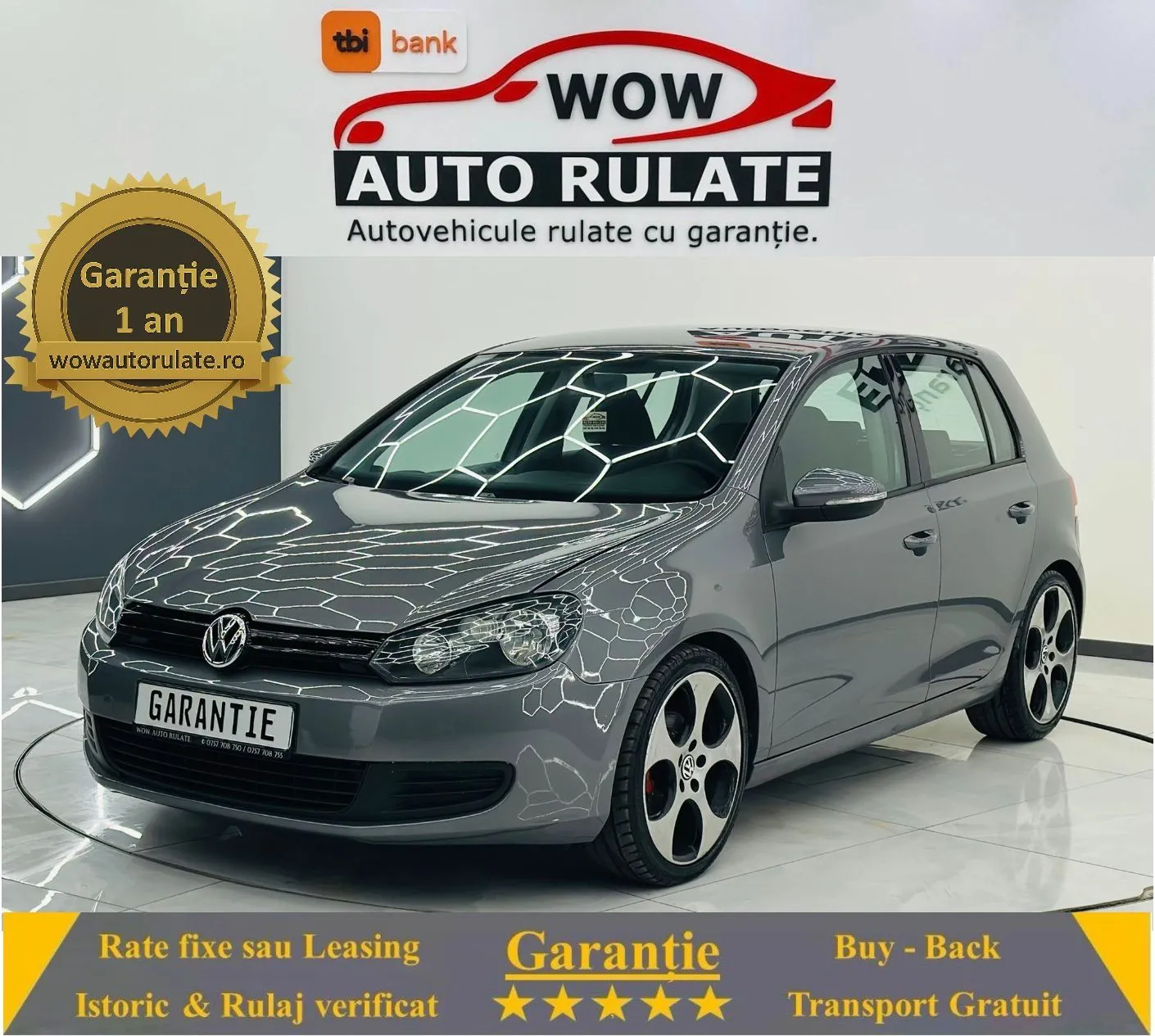 VOLKSWAGEN GOLF 2009 1.4i E5 Garantie 12 Luni Rate Avans 0 Doar Cu Buletinul 2009 - WOW Auto Rulate