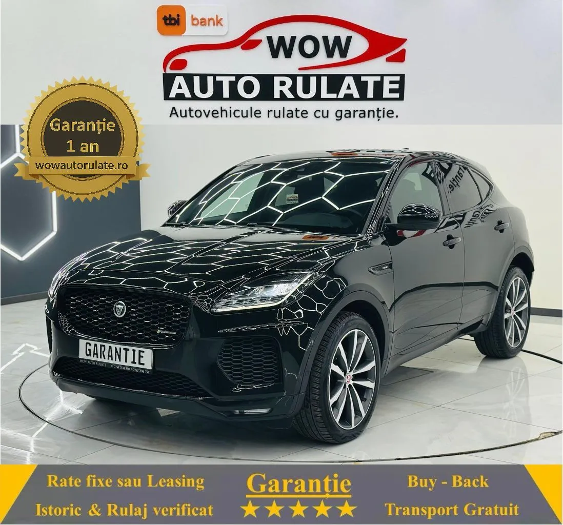 JAGUAR E-PACE 2019 2.0D E6 4X4 Garantie 12 Luni Rate Avans 0 Doar Cu Buletinul 2019 - WOW Auto Rulate