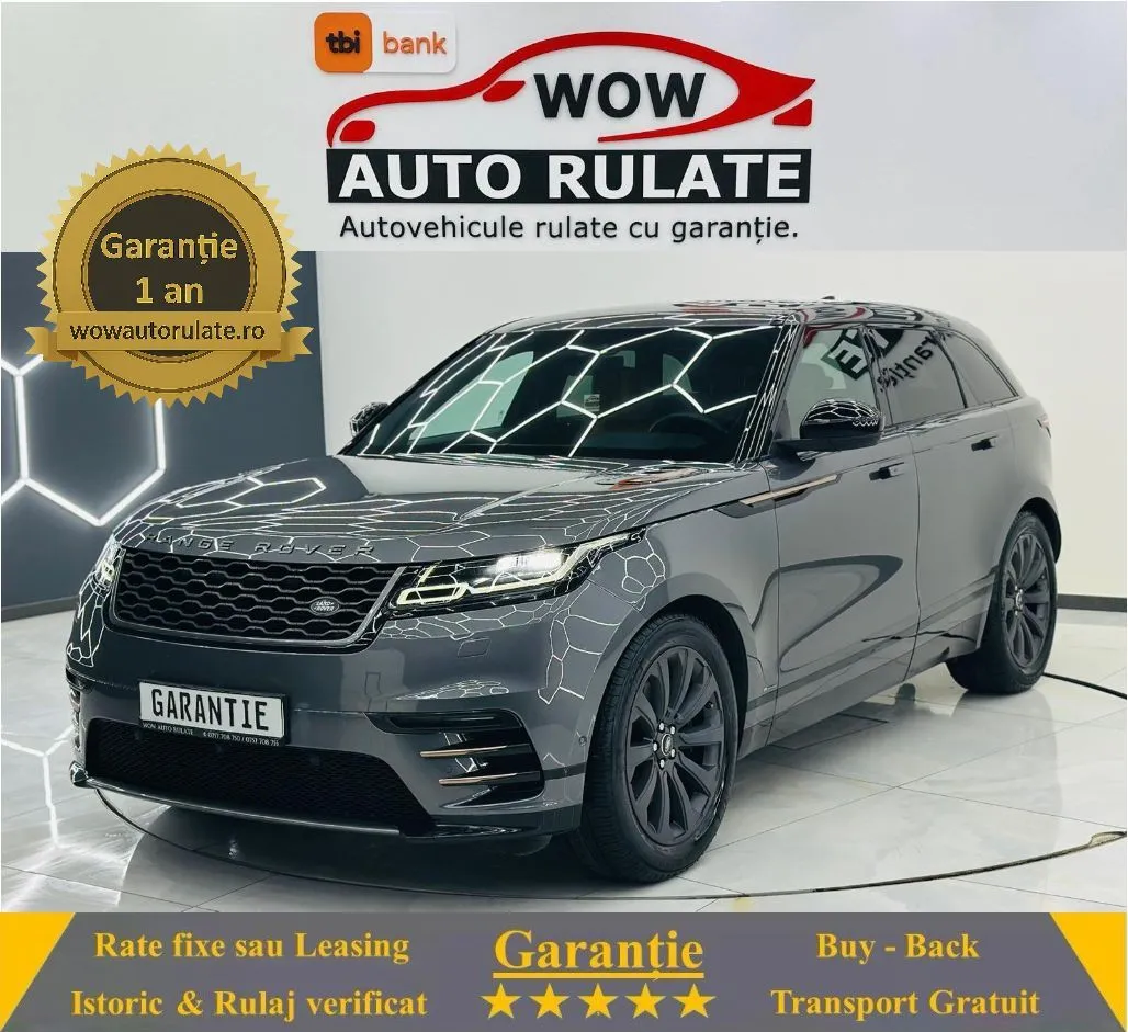 LANDROVER Range-rover-velar 2018 3.0D E6 4X4 Garantie 12 Luni Rate Avans 0 Doar Cu Buletinul 2018 - WOW Auto Rulate