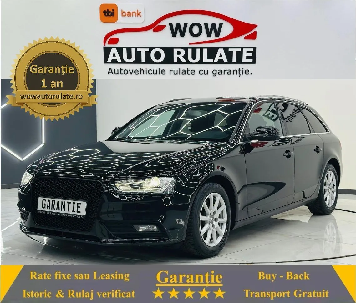 AUDI A4 2015 2.0D E6 Garantie 12 Luni Rate Avans 0 Doar Cu Buletinul 2015 - WOW Auto Rulate