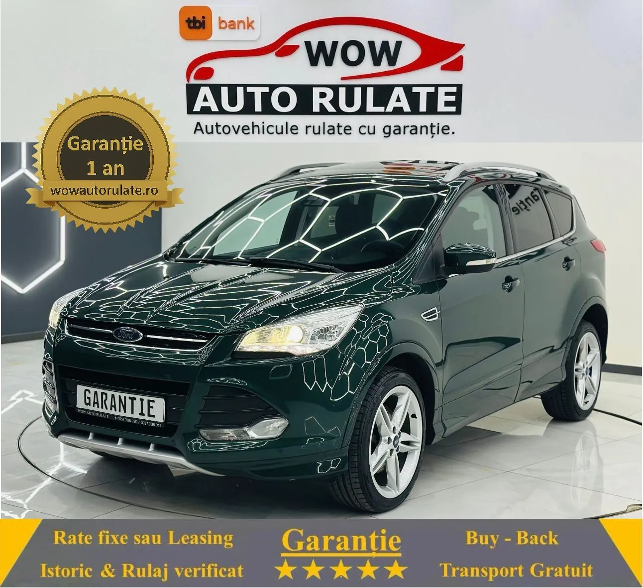 FORD KUGA 2016 2.0D E6 4x4 Garantie 12 Luni Rate Avans 0 Doar Cu Buletinul 2016 - WOW Auto Rulate