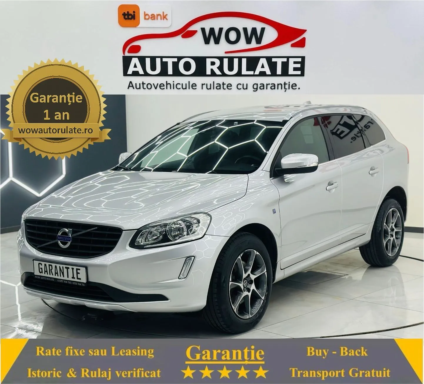 VOLVO Xc-60 2016 2.0D E6 Garantie 12 Luni Rate Avans 0 Doar Cu Buletinul 2016 - WOW Auto Rulate