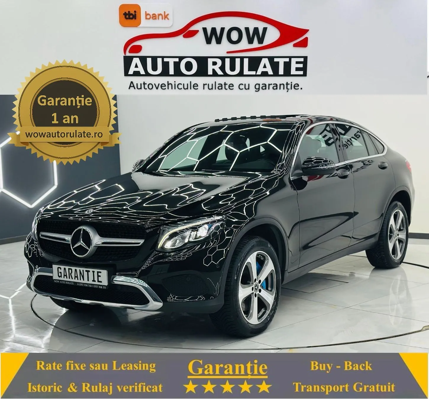 MERCEDESBENZ Glc 2017 350E Plug-in Hybrid 4x4 2.0i E6 Garantie 12 Luni Rate Avans 0 2017 - WOW Auto Rulate