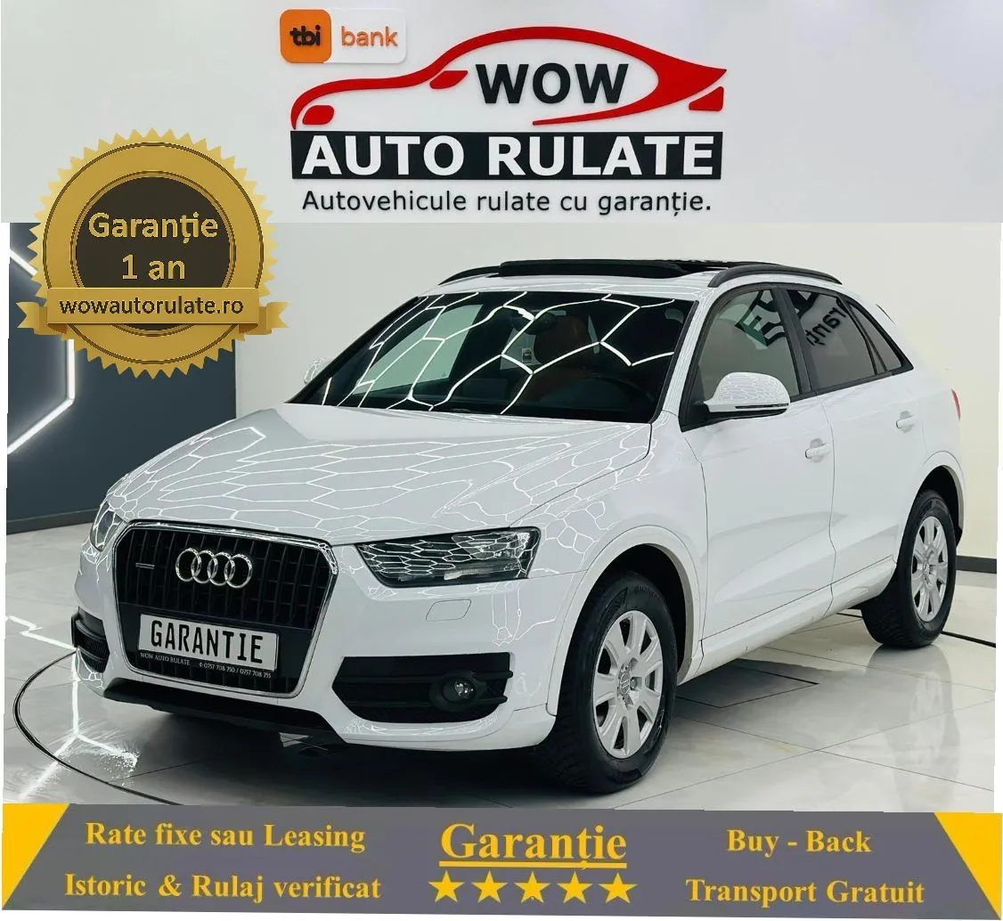 AUDI Q3 2013 2.0D E5 4X4 Garantie 12 Luni Rate Avans 0 Doar Cu Buletinul 2013 - WOW Auto Rulate