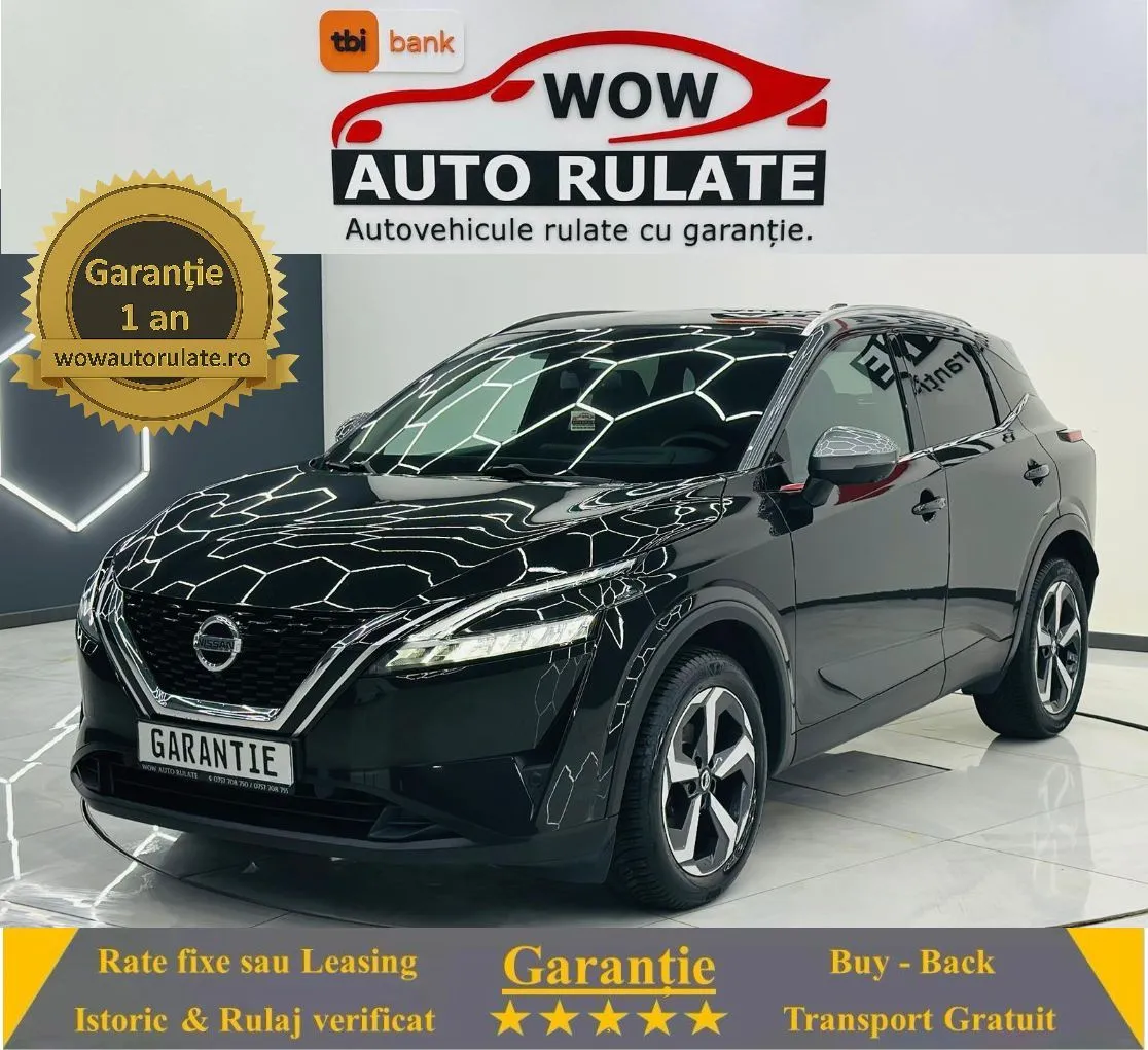 NISSAN Qashqai 2021 1.3i E6 MHEV Garantie 12 Luni Rate Avans 0 Doar Cu Buletinul 2021 - WOW Auto Rulate