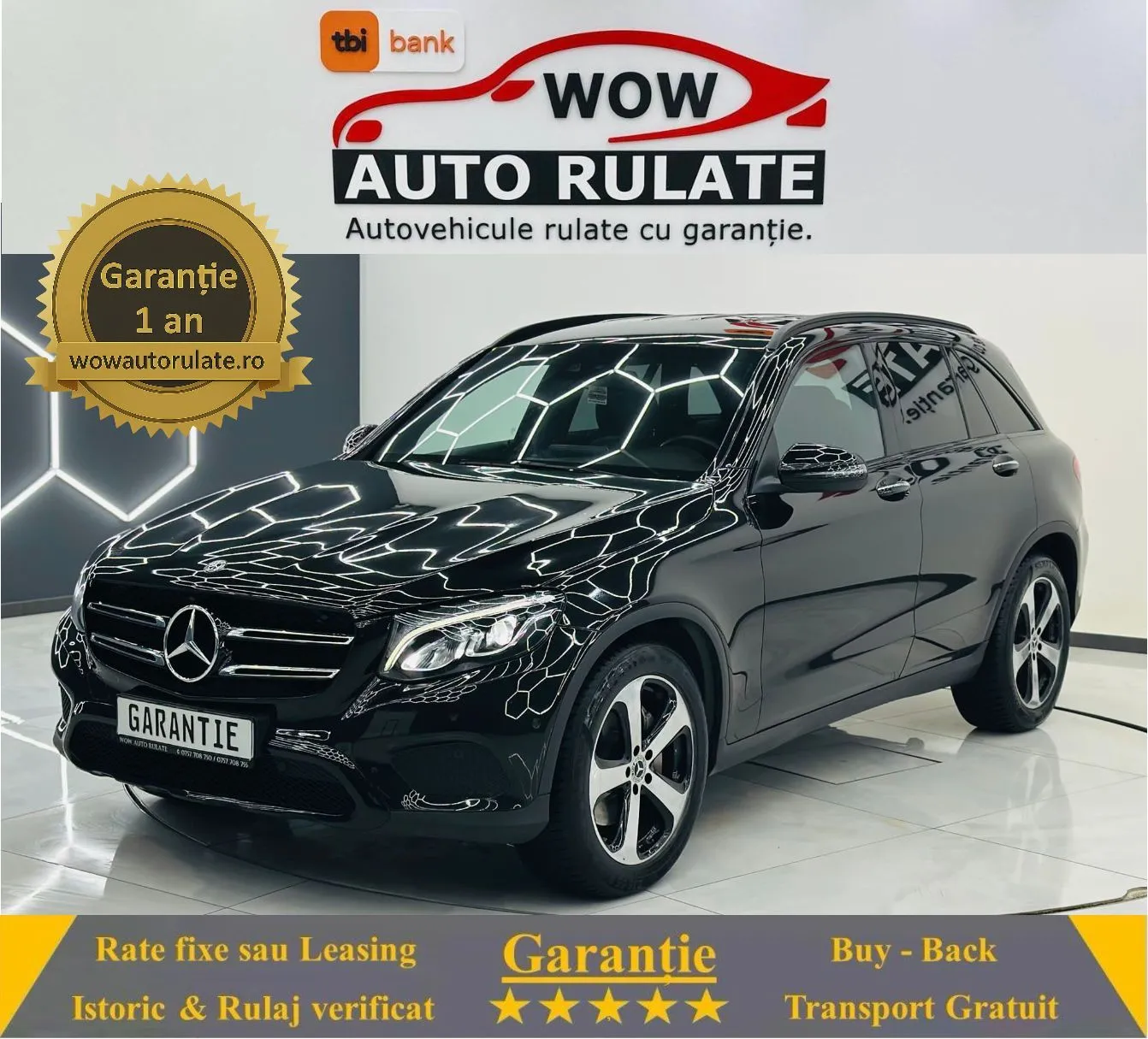 MERCEDESBENZ Glc 2017 2.2D E6 4X4 Garantie 12 Luni Rate Avans 0 Doar Cu Buletinul 2017 - WOW Auto Rulate