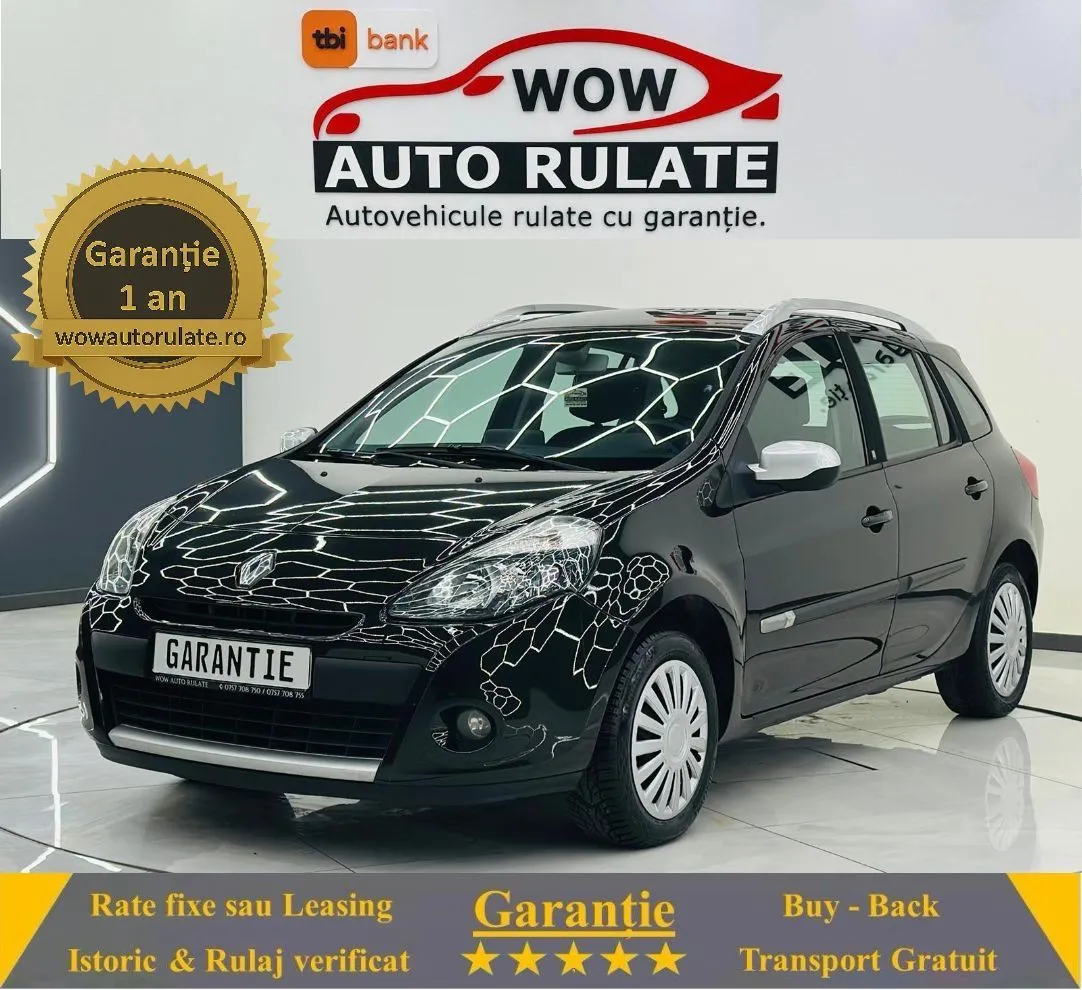 RENAULT CLIO 2011 1.5D E5 Garantie 12 Luni Rate Avans 0 Doar Cu Buletinul 2011 - WOW Auto Rulate