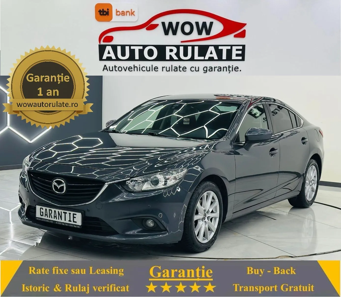 MAZDA 6 2013 2.2D E6 Garantie 12 Luni Rate Avans 0 Doar Cu Buletinul 2013 - WOW Auto Rulate