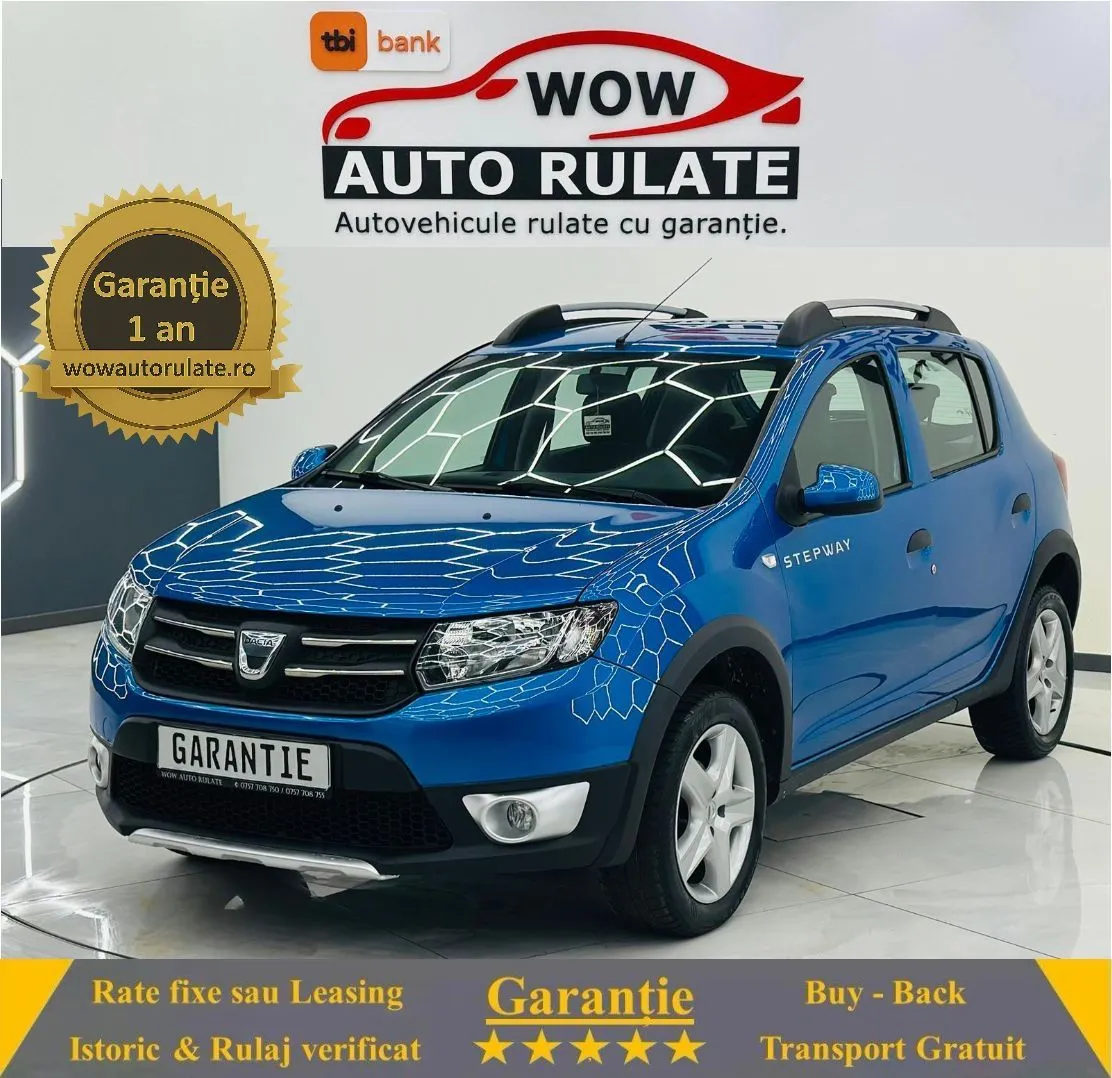DACIA SANDERO 2013 0.9i E5 Garantie 12 Luni Rate Avans 0 Doar Cu Buletinul 2013 - WOW Auto Rulate