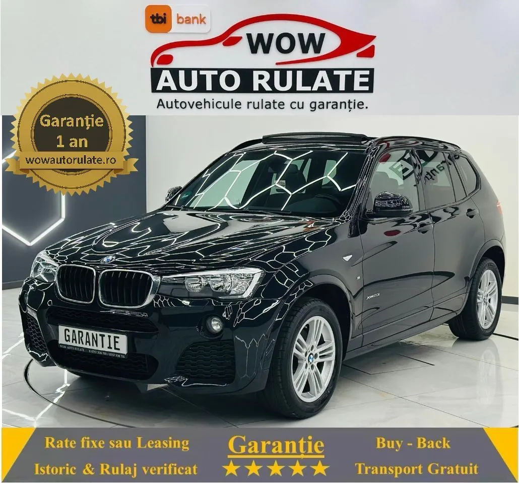 BMW X3 2016 2.0i E6 4x4 Garantie 12 Luni Rate Avans 0 Doar Cu Buletinul 2016 - WOW Auto Rulate