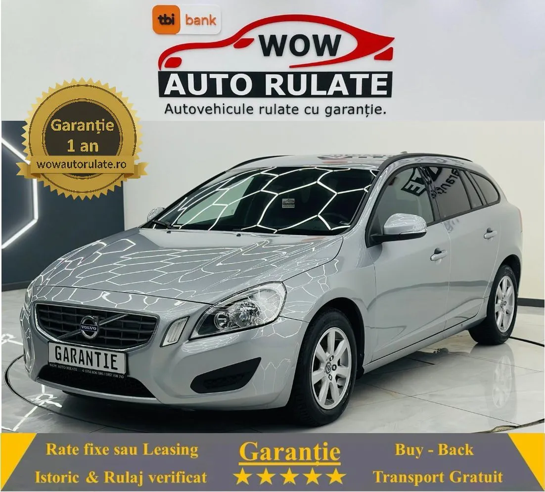 VOLVO V60 2013 1.6D E5 Garantie 12 Luni Rate Avans 0 Doar Cu Buletinul 2013 - WOW Auto Rulate