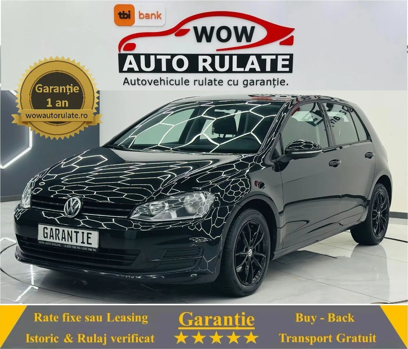 VOLKSWAGEN GOLF 2013 1.6D E5 Garantie 12 Luni Rate Avans 0 Doar Cu Buletinul 2013 - WOW Auto Rulate