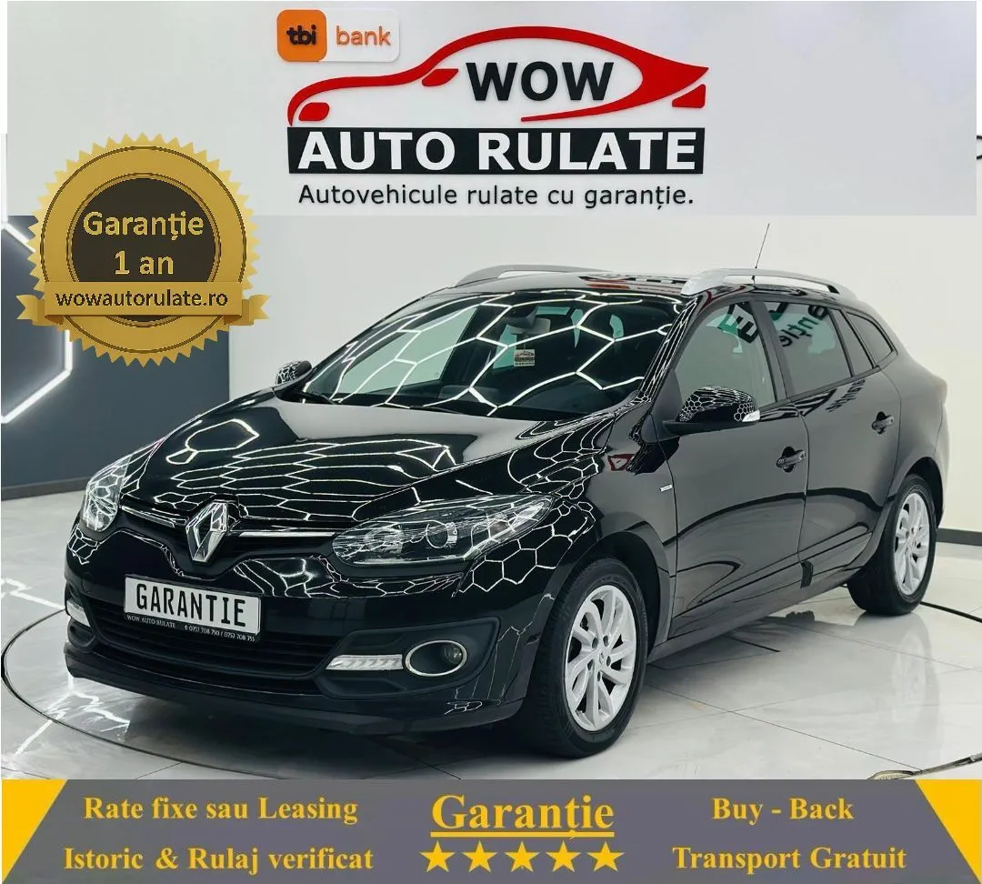 RENAULT MEGANE 2015 1.5D E5 Garantie 12 Luni Rate Avans 0 Doar Cu Buletinul 2015 - WOW Auto Rulate