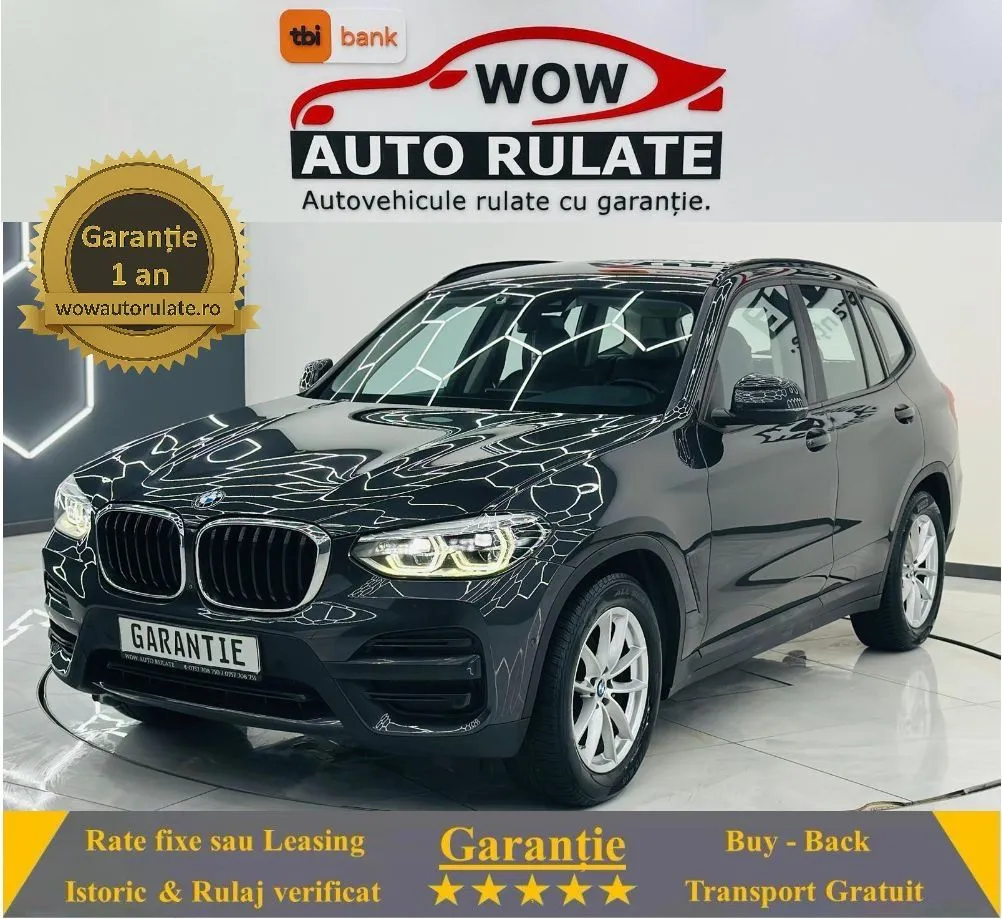 BMW X3 2019 2.0D E6 Garantie 12 Luni Rate Avans 0 Doar Cu Buletinul 2019 - WOW Auto Rulate
