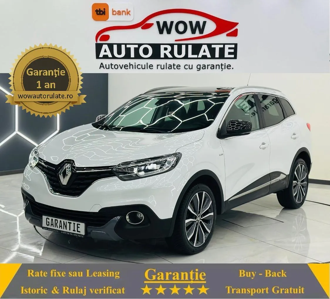 RENAULT KADJAR 2018 1.2i E6 Garantie 12 Luni Rate Avans 0 Doar Cu Buletinul 2018 - WOW Auto Rulate