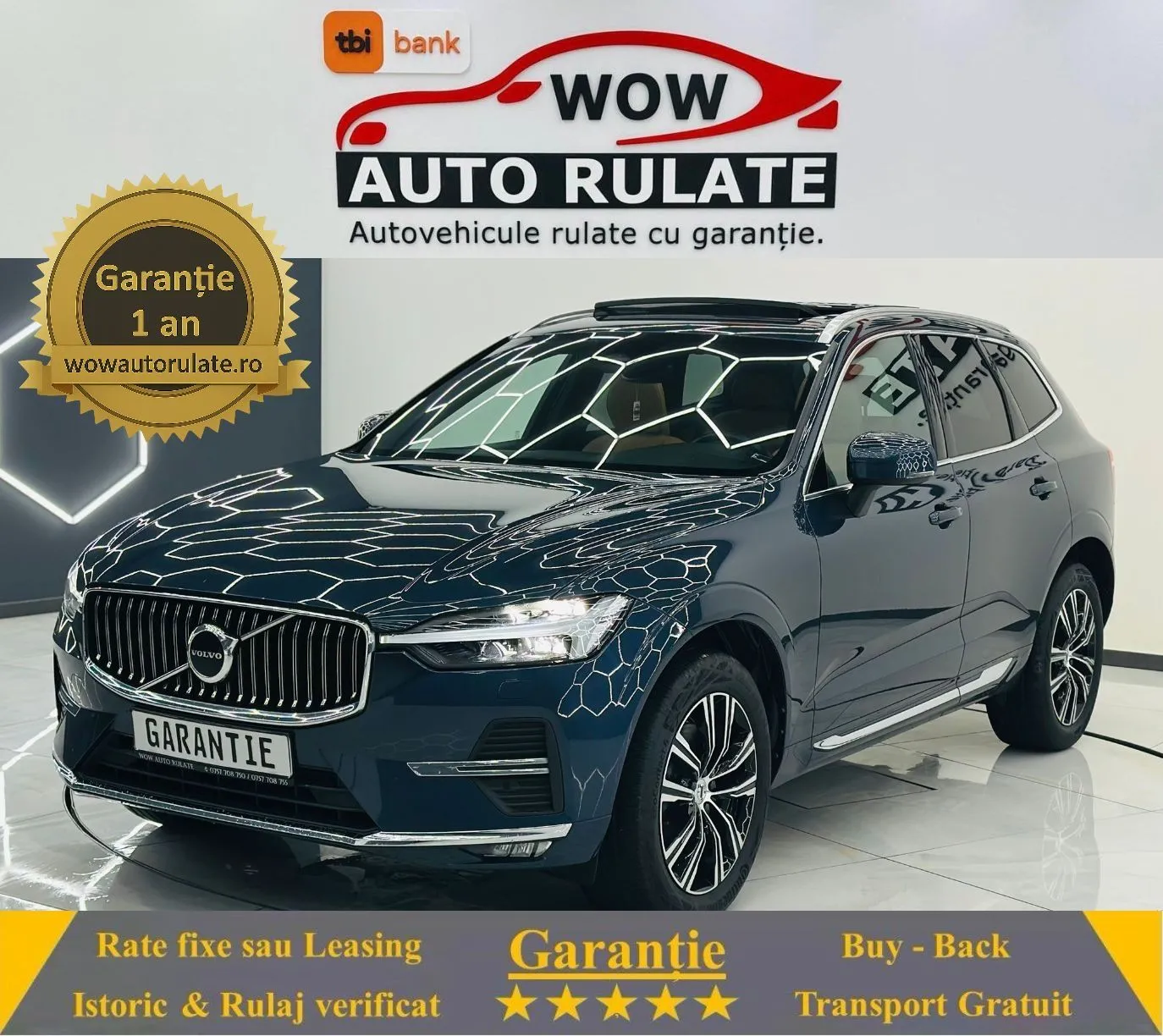 VOLVO Xc-60 2022 2.0D E6 Garantie 12 Luni Rate Avans 0 Doar Cu Buletinul 2022 - WOW Auto Rulate