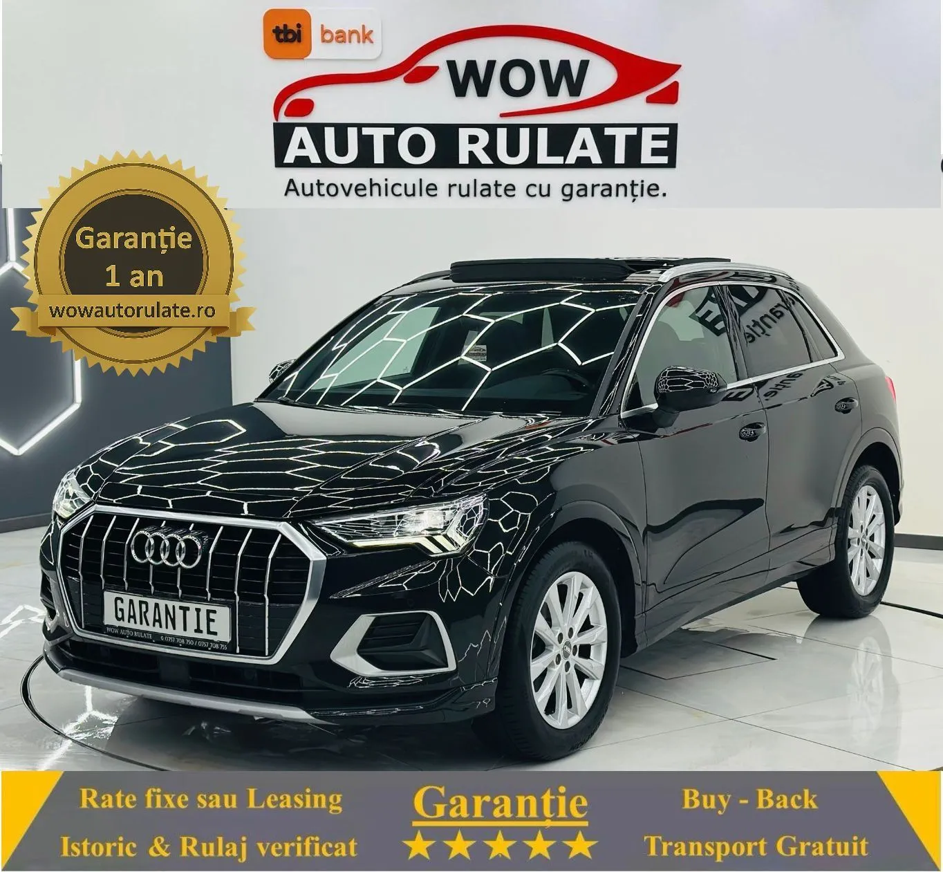 AUDI Q3 2019 2.0D E6 Garantie 12 Luni Rate Avans 0 Doar Cu Buletinul 2019 - WOW Auto Rulate