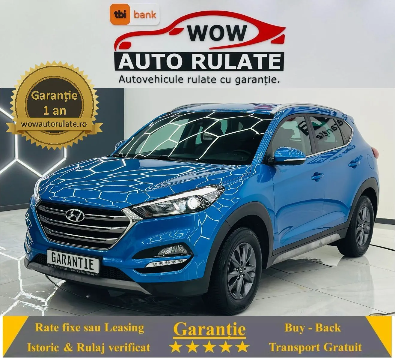 HYUNDAI TUCSON 2018 1.6i E6 Garantie 12 Luni Rate Avans 0 Doar Cu Buletinul 2018 - WOW Auto Rulate