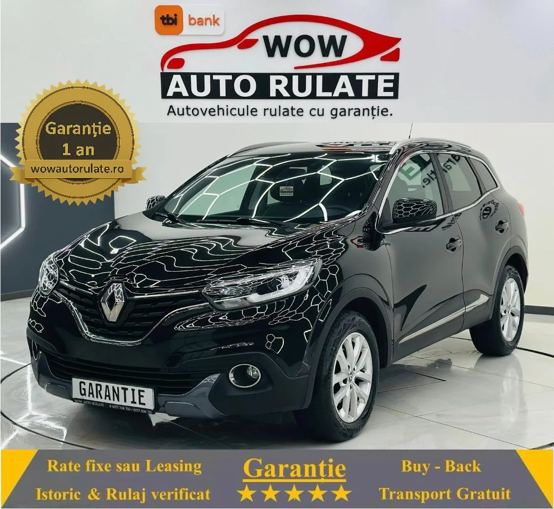 RENAULT KADJAR 2017 1.6D E6 Garantie 12Luni Rate Avans 0 Doar Cu Buletinul 2017 - WOW Auto Rulate