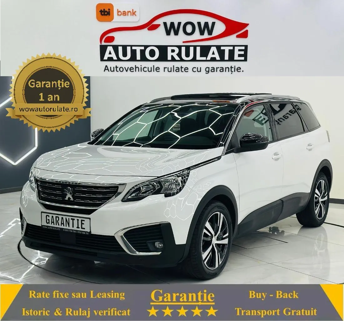 PEUGEOT 5008 2019 1.5D E6 Garantie 12 Luni Rate Avans 0 Doar Cu Buletinul 2019 - WOW Auto Rulate