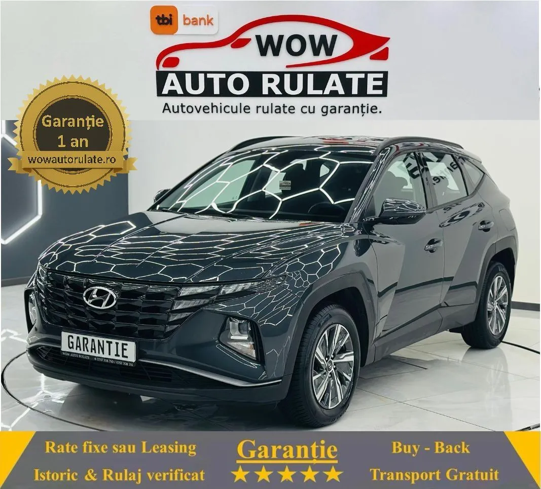 HYUNDAI TUCSON 2021 1.6i Hybrid E6 Garantie 12 Luni Rate Avans 0 Doar Cu Buletinul 2021 - WOW Auto Rulate