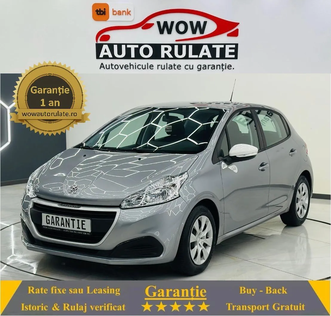 PEUGEOT 208 2019 1.2i E6 Garantie 12 Luni Rate Avans 0 Doar Cu Buletinul 2019 - WOW Auto Rulate
