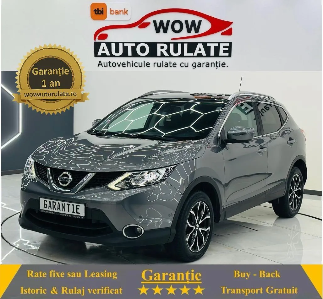 NISSAN Qashqai 2015 1.5D E6 Garantie 12  Luni Rate Avans 0 Daor Cu Buletinul 2015 - WOW Auto Rulate