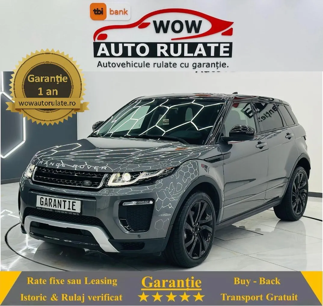 LANDROVER RANGE-ROVER-EVOQUE 2019 2.0D E6 4X4 Garantie 12 Luni Rate Avans 0 Doar Cu Buletinul 2019 - WOW Auto Rulate