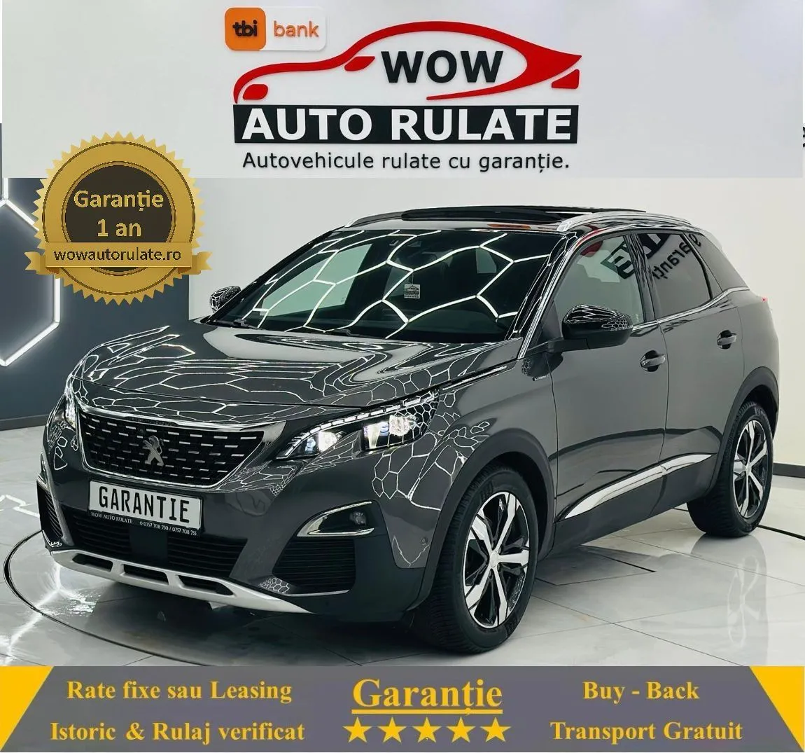 PEUGEOT 3008 2019 1.5D E6 Garantie 12 Luni Rate Avans 0 Doar Cu Buletinul 2019 - WOW Auto Rulate