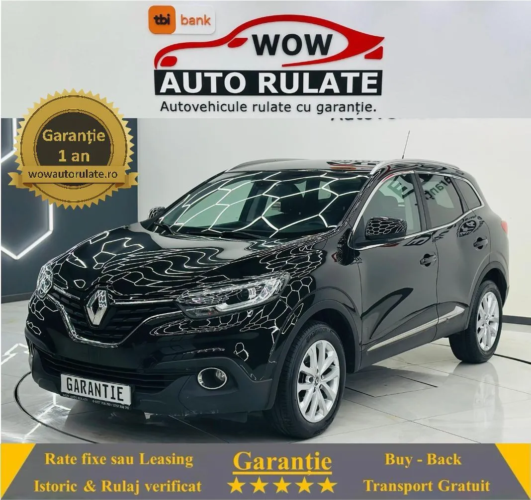 RENAULT KADJAR 2018 1.2i E6 Garantie 12 Luni Rate Avans 0 Doar Cu Buletinul 2018 - WOW Auto Rulate
